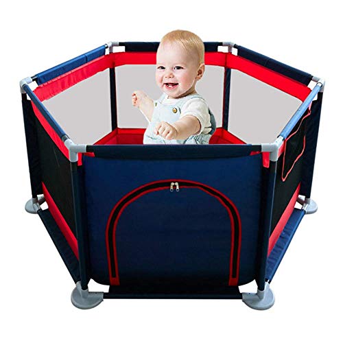 Parque Infantil para bebés, Patio de Seguridad portátil para niños Casa Liviana ensamblada Patio de Juegos de Malla de 6 Paneles con Bases Resistentes W32 Parque Infantil para bebés, Patio de Seguridad portátil para niños Casa Liviana ensamblada Patio de Juegos de Malla de 6 Paneles con Bases Resistentes W32
