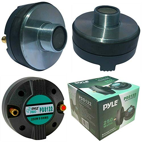 PYLE PDS122 PDS 122 Driver a compresión Tweeter 125 vatios rms 250 vatios MAX fileteado de 1" 2,50 cm por trompetas DJ casa Fiestas impedancia 8 Ohm 95 db Bobina 35 mm 1 piezo PYLE PDS122 PDS 122 Driver a compresión Tweeter 125 vatios rms 250 vatios MAX fileteado de 1" 2,50 cm por trompetas DJ casa Fiestas impedancia 8 Ohm 95 db Bobina 35 mm 1 piezo