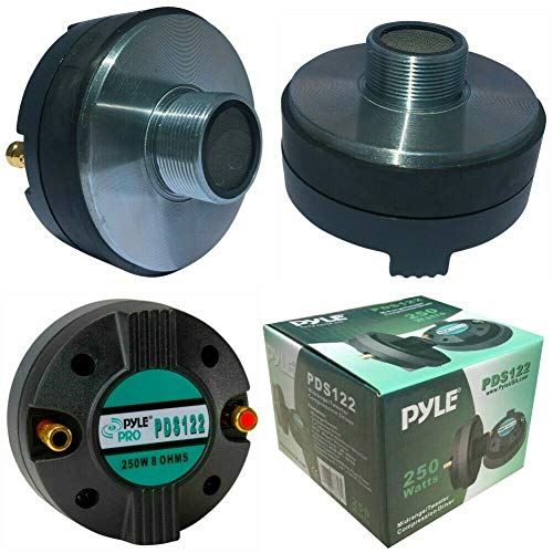 PYLE PDS122 PDS 122 Driver a compresión Tweeter 125 vatios rms 250 vatios MAX fileteado de 1" 2,50 cm por trompetas DJ casa Fiestas impedancia 8 Ohm 95 db Bobina 35 mm 1 piezo