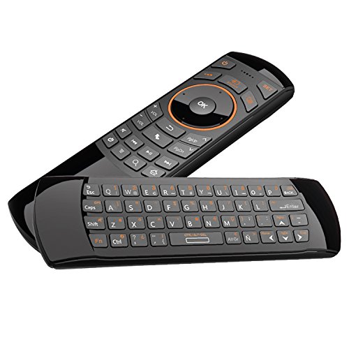 Rii Mini i25 (layout Español) - Mini Wireless teclado con ratón giroscópico y control remoto infrarrojos para Smart TV, Mini PC Android, PlayStation, Xbox, HTPC,IPTV, PC, Raspberry Pi,kodi,XBMC Rii Mini i25 (layout Español) - Mini Wireless teclado con ratón giroscópico y control remoto infrarrojos para Smart TV, Mini PC Android, PlayStation, Xbox, HTPC,IPTV, PC, Raspberry Pi,kodi,XBMC