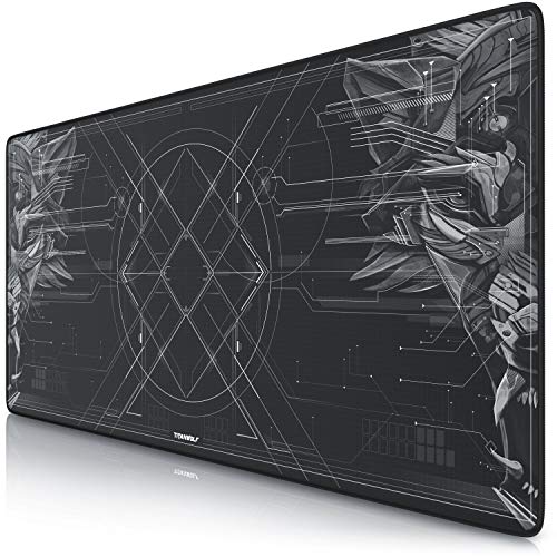 TITANWOLF Alfombrilla Gaming XXL 900x400 mm - Mouse Pad XXL Alfombilla Raton Grande Negro