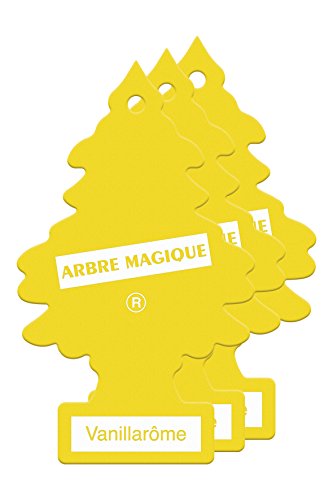 Wunder-Baum 171205 Ambintadores Pino Celulosa Aroma Vainilla para Colgar Coche, Amarillo, Set de 3 Wunder-Baum 171205 Ambintadores Pino Celulosa Aroma Vainilla para Colgar Coche, Amarillo, Set de 3