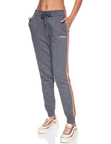 adidas Essentials 3s Pant Pants, Mujer, Dark Grey Heather/Semi Coral, S 40-42