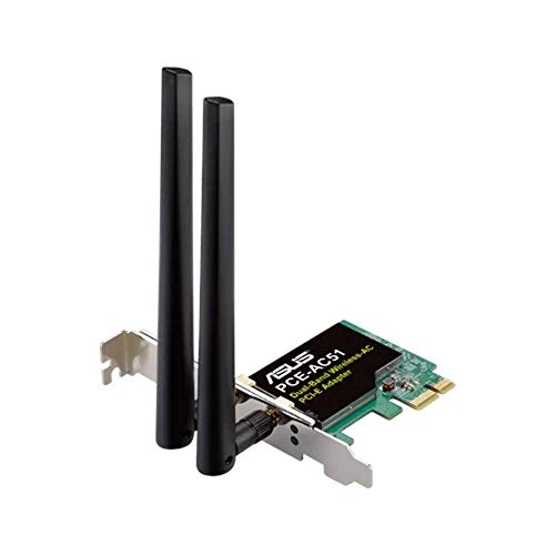 ASUS PCE-AC51 -Tarjeta de Red Wi-Fi PCI-e AC750 (Dual-Band, WEP/WPA/WPA2, Antenas Removibles) ASUS PCE-AC51 -Tarjeta de Red Wi-Fi PCI-e AC750 (Dual-Band, WEP/WPA/WPA2, Antenas Removibles)