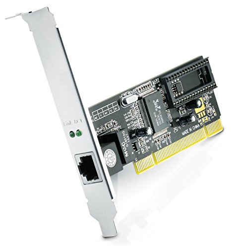 CSL - Tarjeta de Red PCI Gigabit LAN Adaptador Fast Ethernet 10 100 1000 DSL Realtek - 2000 Mbit dúplex Completo - 32 bits - Bus PCI 2.2