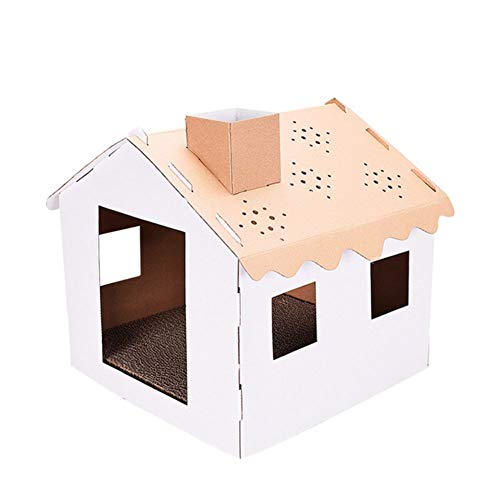 Inicio Gato Mascota Raspador Cartón Casa Torre Condo Apartamento Linda Casa Plegable Casa de Papel Corrugado Jaula (13.39 * 18.90 * 16.93 Pulgadas) Inicio Gato Mascota Raspador Cartón Casa Torre Condo Apartamento Linda Casa Plegable Casa de Papel Corrugado Jaula (13.39 * 18.90 * 16.93 Pulgadas)