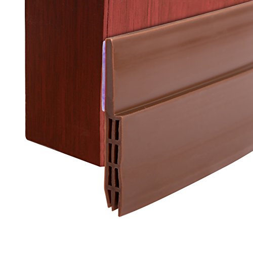 Junta para puerta autoadhesivo para el fondo la puerta blindada ducha tira la puerta de silicona con Buon selladora para evitar entrada de aire frío/Ruido/polvo/arañas/Woodlice (blanco), marrón Junta para puerta autoadhesivo para el fondo la puerta blindada ducha tira la puerta de silicona con Buon selladora para evitar entrada de aire frío/Ruido/polvo/arañas/Woodlice (blanco), marrón