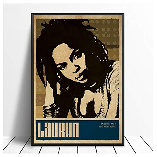 Lauryn Hill Music Singer Poster Hip Hop Rap Music Band Star Poster Wall Art Painting Room Decoración para el hogar Impresión en lienzo -50x75cm Sin marco Lauryn Hill Music Singer Poster Hip Hop Rap Music Band Star Poster Wall Art Painting Room Decoración para el hogar Impresión en lienzo -50x75cm Sin marco