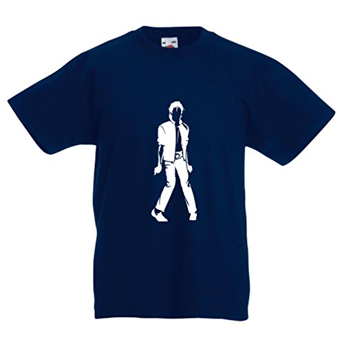 lepni.me Camiseta para Niño/Niña Me Encanta M J - Rey del Pop, 80s, 90s Músicamente Camisa, Ropa de Fiesta (7-8 Years Azul Oscuro Blanco) lepni.me Camiseta para Niño/Niña Me Encanta M J - Rey del Pop, 80s, 90s Músicamente Camisa, Ropa de Fiesta (7-8 Years Azul Oscuro Blanco)