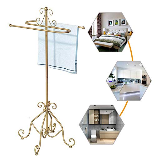 M-TOP Toallero de pie de Metal Moderno, Soporte para Toallas, toallero de pie para baño, Resistente al óxido, para Piscina, Apartamentos, dormitorios M-TOP Toallero de pie de Metal Moderno, Soporte para Toallas, toallero de pie para baño, Resistente al óxido, para Piscina, Apartamentos, dormitorios