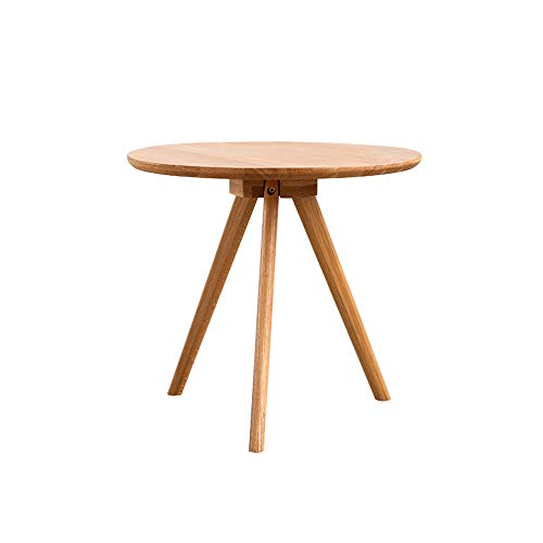 Mesa de centro, mesa redonda de madera maciza mesa de centro de mesa de café de estilo japonés moderna simple pequeña mesa de centro de café sofá lateral pequeño apartamento ( Tamaño : M(40*40cm) )