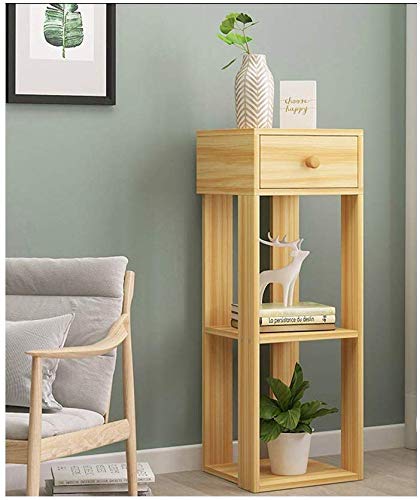 NMDD Soporte de Flores Pequeño Fresco Moderno Estilo Minimalista Casual Pequeña Mesa de té Caja de Almacenamiento Pequeño apartamento Mesa de Centro de Hierro Forjado Balcón Lateral Soporte de FL