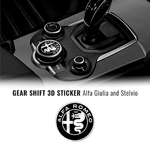 Quattroerre Adhesivo Alfa Romeo Logo 51 mm para interior Giulia Stelvio