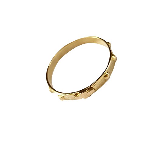 Anillo Rosario en oro Amarillo 18 ct (750/000) con cruz central de1,70 g.