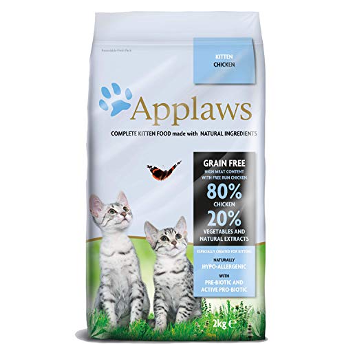 Applaws Comida seca para gatos, pollo/gatito, 2 kg