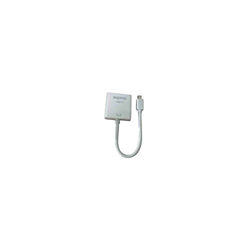 Approx APPC13V2 - Adaptador Mini Display Port a VGA, Color Blanco Approx APPC13V2 - Adaptador Mini Display Port a VGA, Color Blanco