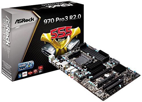 ASRock 970 Pro3 R2.0 - Placa Base (AMD 970 AM3+, 4X DDR3, Máx. 64GB, 6 SATA3, 2 PCIe 3.0 x16, 4X USB 3.1 Gen1)