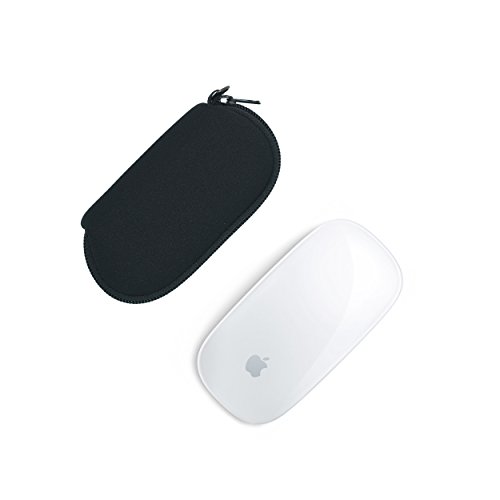 Case Wonder 2 Piezas de Neopreno de Almacenamiento Llevar Bolso Caso de la Caja Guardapolvo para Apple Magic Mouse (I y II de 2da generación) Ratón inalámbrico Bluetooth