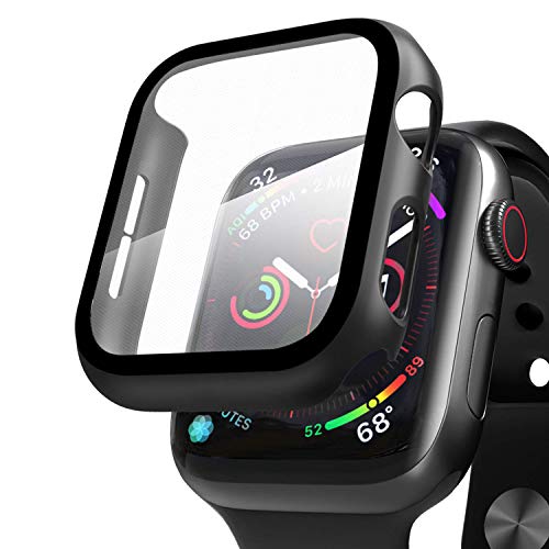 Compatible con Apple Watch 42mm Serie 3/Serie 2/Serie 1 Funda + Cristal Templado, Qianyou PC Case y vidrio protector de pantalla integrados, Slim Cover de Bumper y Protector Pantalla (Negro) Compatible con Apple Watch 42mm Serie 3/Serie 2/Serie 1 Funda + Cristal Templado, Qianyou PC Case y vidrio protector de pantalla integrados, Slim Cover de Bumper y Protector Pantalla (Negro)