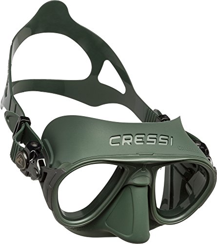 Cressi Calibro Máscara polyvalent para Buceo, apnea Avanzada y submarina Fishing, Unisex Adulto, Verde, Talla única