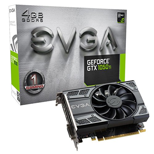 EVGA GeForce GTX 1050 Ti GAMING Tarjeta gráfica (4 GB GDDR5, DX12 Soporte OSD PXOC)
