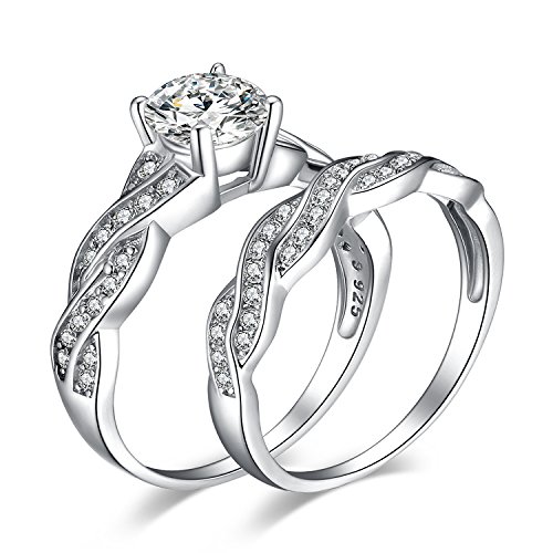 JewelryPalace Infinito Anillo de boda 1.5ct Circonita en plata de ley 925 Tamaño 18,5 JewelryPalace Infinito Anillo de boda 1.5ct Circonita en plata de ley 925 Tamaño 18,5