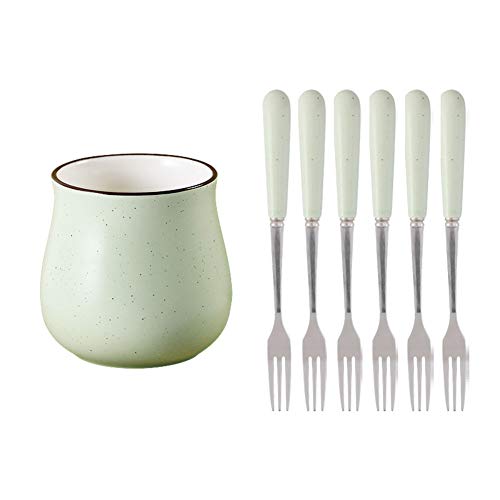 Juego de tenedor de fruta, tenedor de postre de pastel de acero inoxidable para el hogar Tenedor de fruta, adecuado para pasteles, frutas, ensaladas y diversos postres Juego de tenedor de fruta, tenedor de postre de pastel de acero inoxidable para el hogar Tenedor de fruta, adecuado para pasteles, frutas, ensaladas y diversos postres