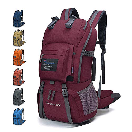 MOUNTAINTOP 40L Mochila, Hombre, púrpura y Rojo MOUNTAINTOP 40L Mochila, Hombre, púrpura y Rojo