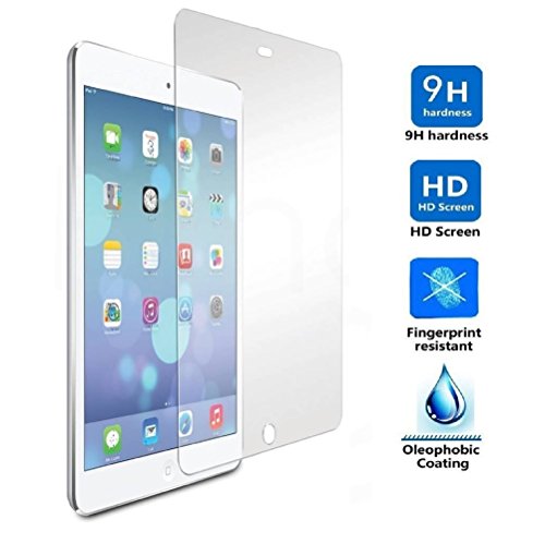 REY Protector de Pantalla para Apple iPad 2/3/4 Cristal Vidrio Templado Premium