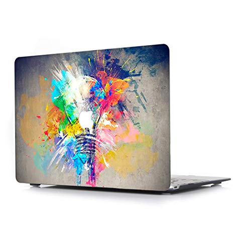 RQTX Funda MacBook Pro 13 Pulgadas portátiles Accesorios de plástico Protector Rígida Carcasa para Apple MacBook (2014~2015) Modelo A1502/A1425 con Pantalla Retina,Bombilla