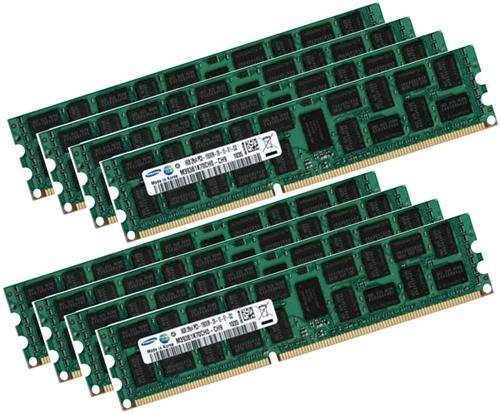 Samsung 64 GB eight-kit 8 x 8 GB ECC DDR3 Dual Rank 1333 mhz PC3-10600 240-pin DIMM para Apple Mac Pro 4.1 5.1 (2009 hasta 2014) con sensor térmico
