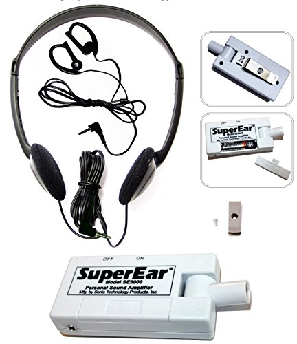 SuperEar - Amplificador de sonido personal, modelo SE5000 (actualización  reestructurada de SE4000 discontinuo), aumenta el sonido ambiente, ganancia 50 db