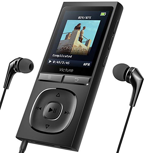 Victure Reproductor de MP3 100 Horas de Tiempo de Espera 8GB Ampliable hasta 64 GB con Auriculares Grabadora de voz FM Radio Victure Reproductor de MP3 100 Horas de Tiempo de Espera 8GB Ampliable hasta 64 GB con Auriculares Grabadora de voz FM Radio