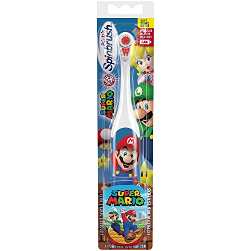 ARM & HAMMER Spinbrush Super Mario (Style and Theme May Vary) by Spinbrush