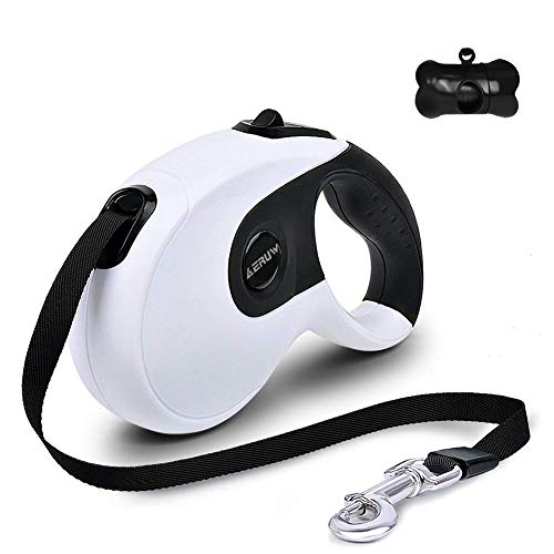 Correa Retractable para Perros, Correa retráctil para perros Mascotas Correa Extensible Freno y Lock Nylon Cuerda Pequeño Mediano Grande Dog Up to 50kg 5M Outdoor