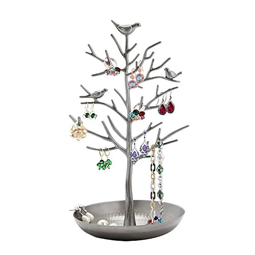 GAOU Soporte para Joyas en Forma de árbol con Pájaros para Colgar, Organizar y Exponer Pendientes, Collares, Pulseras, Mejor Regalo de San Valentín GAOU Soporte para Joyas en Forma de árbol con Pájaros para Colgar, Organizar y Exponer Pendientes, Collares, Pulseras, Mejor Regalo de San Valentín