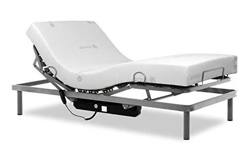 Gerialife® Cama articulada y colchón viscoelástico Tencel | Fabricado en España (90x190) Gerialife® Cama articulada y colchón viscoelástico Tencel | Fabricado en España (90x190)