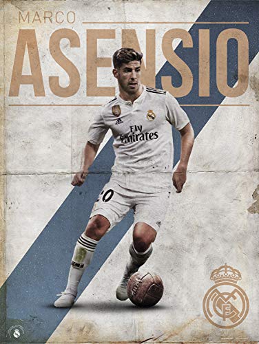 Grupo Erik Print Real Madrid Asensio, Multicolor, 30x40 cm