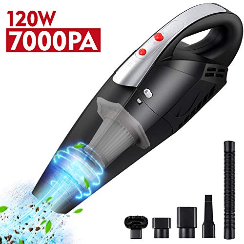 NWOUIIAY Aspiradora de Coche Potente Sin Cable Aspiradora Inalámbrico Coche 7000PA con Seco y Húmedo Portátil Carga Rapida 120W 12V para Casa Coche Oficina con 3 Boquillas NWOUIIAY Aspiradora de Coche Potente Sin Cable Aspiradora Inalámbrico Coche 7000PA con Seco y Húmedo Portátil Carga Rapida 120W 12V para Casa Coche Oficina con 3 Boquillas