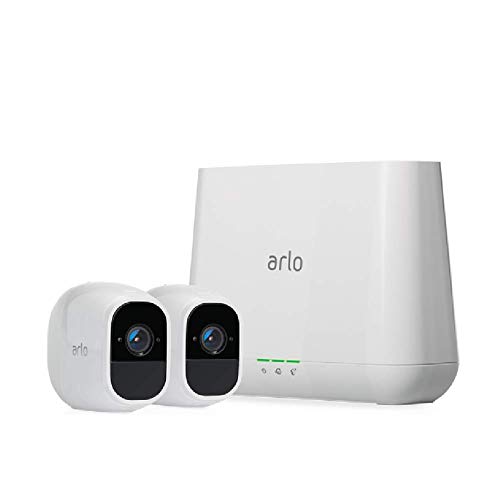 Sistema de cámara de Seguridad Arlo Pro 2 de Netgear con Sirena | Recargable | sin Cables | 1080p HD | Audio | Interior/Exterior | Visión Nocturna | Funciona con Amazon Alexa (VMS4230P)