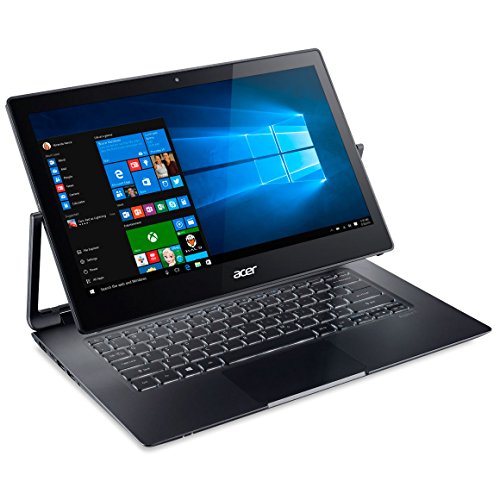 Acer Aspire R 13 R7-372T-702H - Ordenador portátil (2.5GHz, i7-6500U, 13.3", 1920 x 1080 Pixeles, Pantalla táctil, Híbrido (2-en-1), Convertible), color negro