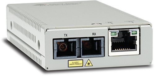 Allied Telesis AT-MMC200/SC-60 convertidor de Medio 100 Mbit/s 1310 NM Multimodo Plata - Convertidor de Red (100 Mbit/s, IEEE 802.1Q, Ethernet rápido, 10,100 Mbit/s, SC, Alámbrico)