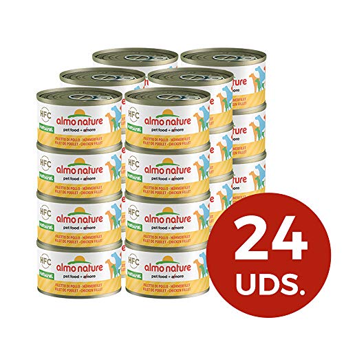 almo nature Dog HFC Natural Filete de Pollo - Paquete de 24 x 95 gr - Total: 2280 gr almo nature Dog HFC Natural Filete de Pollo - Paquete de 24 x 95 gr - Total: 2280 gr
