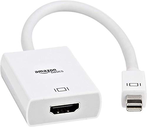 AmazonBasics - Adaptador de Mini DisplayPort a HDMI, color blanco AmazonBasics - Adaptador de Mini DisplayPort a HDMI, color blanco
