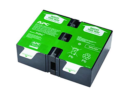 APC APCRBC124 batería de sustitución para UPS, compatible con los modelos BR1200GI / BR1500GI y otros