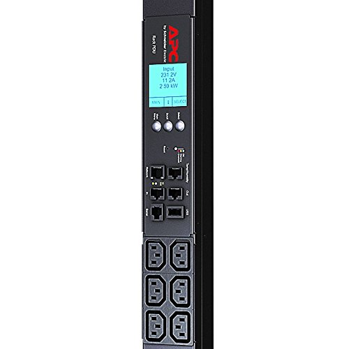 APC Rack PDU 2G - AP8858 - Unidades de Distribución Eléctrica (con display, ZeroU, 20 A/208 V, 16 A/230 V, 18 Salidas C13 y 2 Salidas C19; IEC C20)