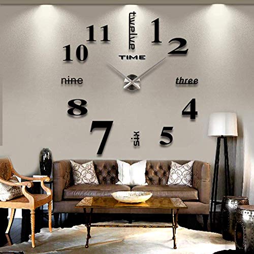 Asvert RReloj Pared Adhesivo 3D Silencioso DIY de Material Acrílico con Números Adhesivos (Efecto de Espejo) y Agujas EVA para Decoración de Hogar (Estilo 2) Asvert RReloj Pared Adhesivo 3D Silencioso DIY de Material Acrílico con Números Adhesivos (Efecto de Espejo) y Agujas EVA para Decoración de Hogar (Estilo 2)