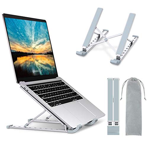 Babacom Soporte Portatil, Aluminio Ventilado Refrigeración Soporte para Portatil Mesa, 9 Niveles Adjustable Soporte Ordenador Portátil para Macbook Pro Air, Lenovo y Otros 10-15.6” Portatiles Babacom Soporte Portatil, Aluminio Ventilado Refrigeración Soporte para Portatil Mesa, 9 Niveles Adjustable Soporte Ordenador Portátil para Macbook Pro Air, Lenovo y Otros 10-15.6” Portatiles