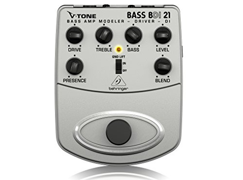 Behringer V-Tone Bajo conductor DI amplificador de bajo BDI21 Modeler/Caja Directa Grabación Preamp/DI