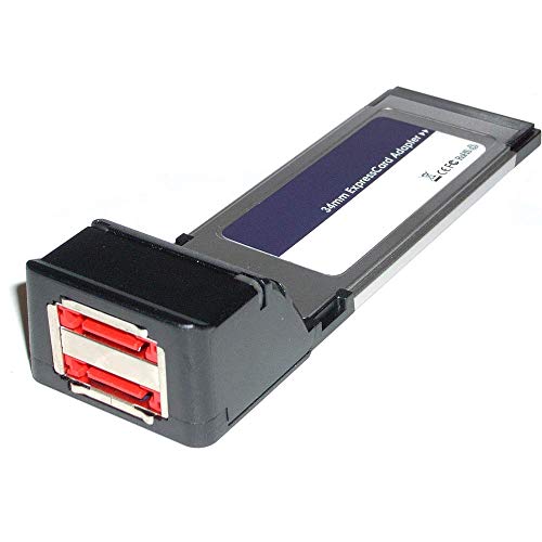 BeMatik - Adaptador ExpressCard a eSATA (2-Port 34mm) SIL3132